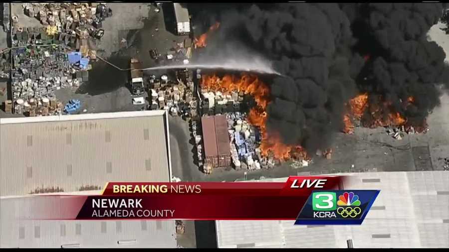 Newark paper plant fire.