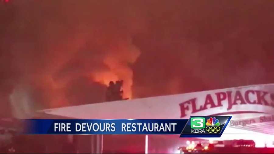A popular Sacramento restaurant was heavily damaged during an overnight fire.