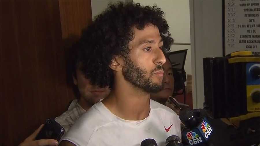 Kaepernick will sit through anthem until there's change