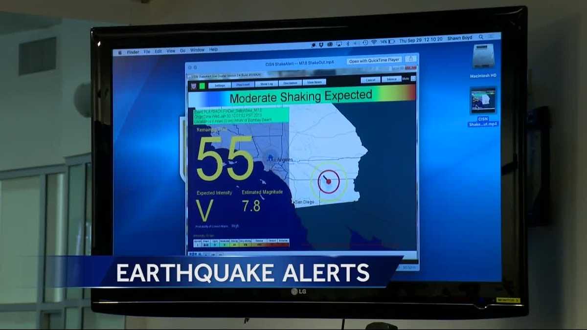 Earthquakes alert