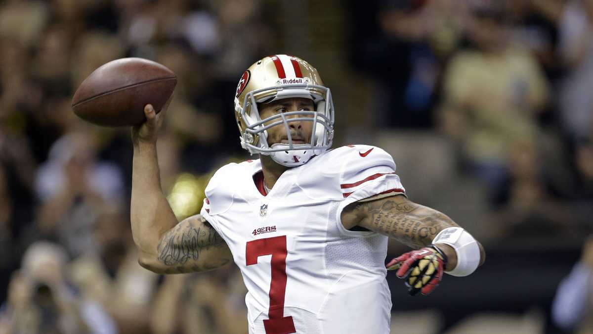 Colin Kaepernick named starting quarterback for 49ers