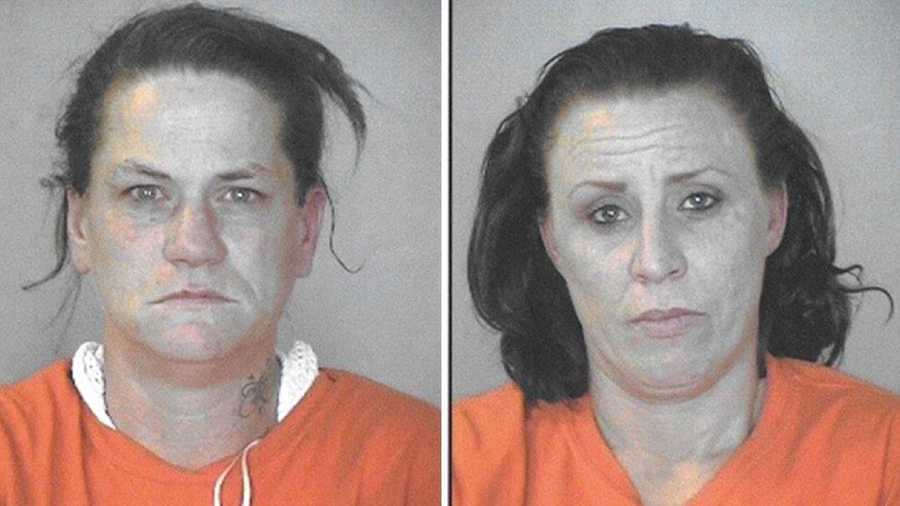 Tammy Waldrop, 40, (left) and Angela Cross, 35, (right) both of Oroville, were arrested in connection to an assault on a man.