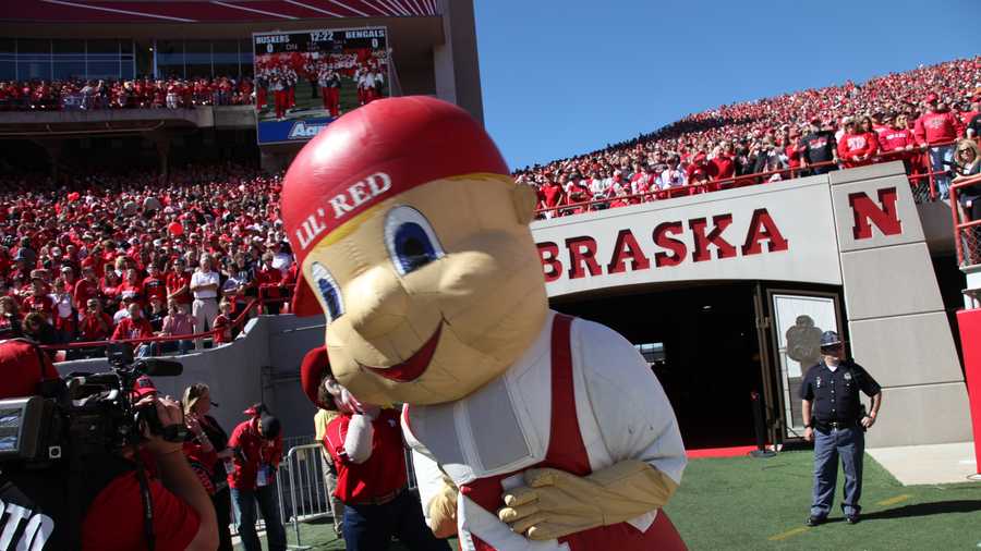 NCAA ranks Lil' Red No. 1 inflatable mascot
