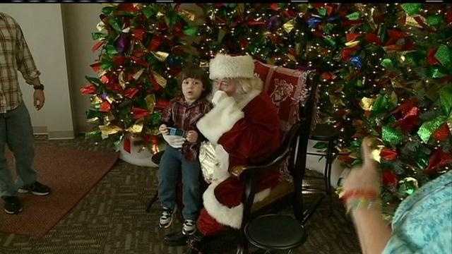Autistic children meet 'Sensory Santa'