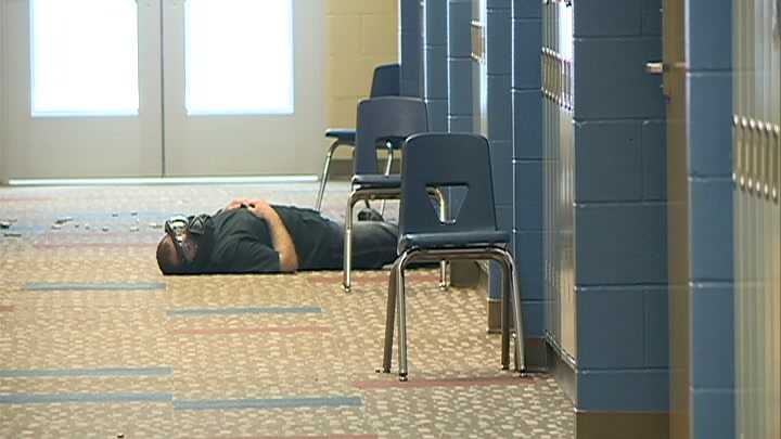 Photos: Active shooter drill held at school