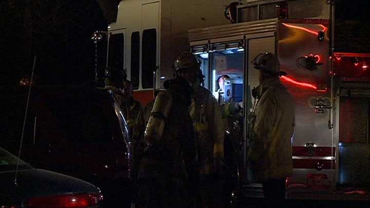 Omaha firefighters battle fire