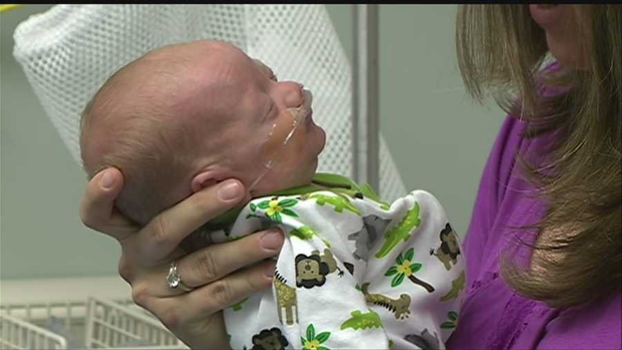 One Omaha woman celebrates Mother's Day with a tiny blessing -- a new son born 28 weeks into Trina Rea's pregnancy.