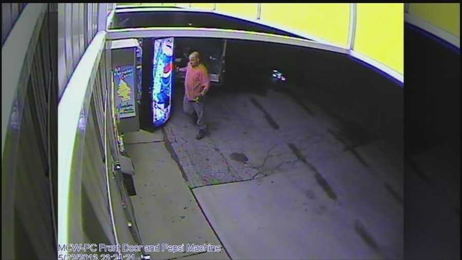 Crime Stoppers is looking for the men who took a Pepsi pop machine from the Miracle Car Wash near 120th and Blondo Streets.