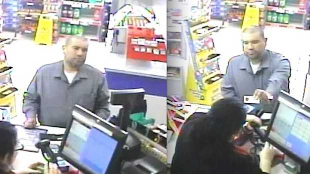 Police released these surveillance images showing Anthony J. Garcia making a purchase at a Council Bluffs convenience store on May 12, 2013.