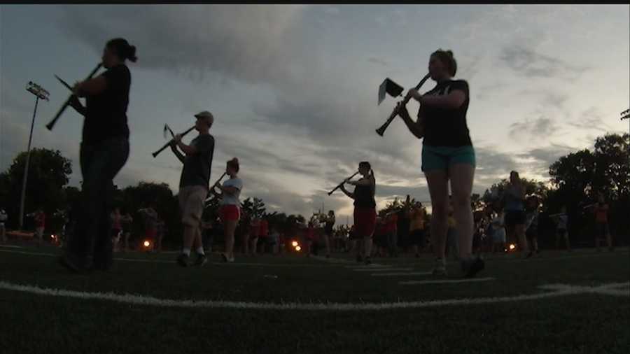 The Doane College marching band will once again be in step, dazzling its football fans with choreographed formations and the school’s fight song.