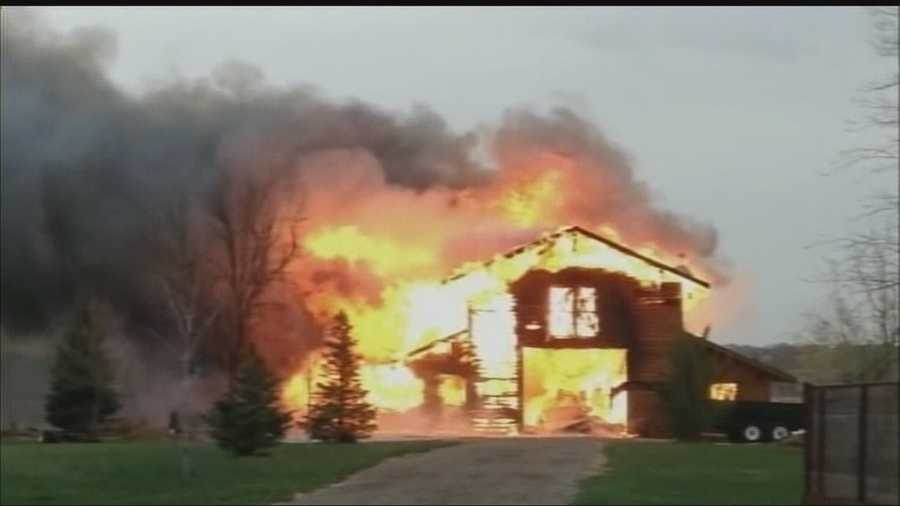 A man worked on his two-story barn for years, and now all his hard work is gone.