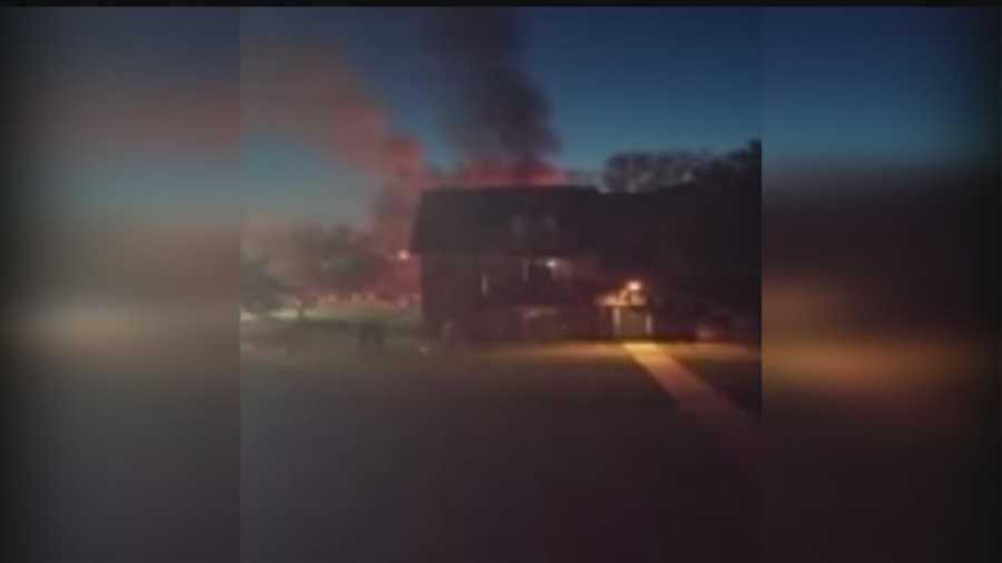 Firefighters responded to a two-alarm blaze in northwest Omaha Thursday night.