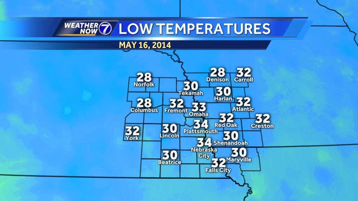 Record low temperatures recorded in Nebraska