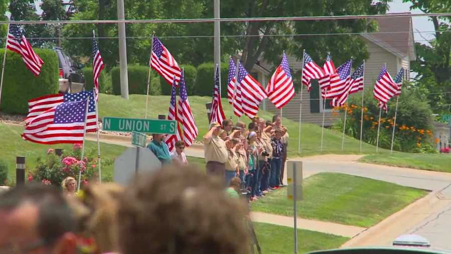 The body of a fallen Iowa Marine has safely returned to his hometown.