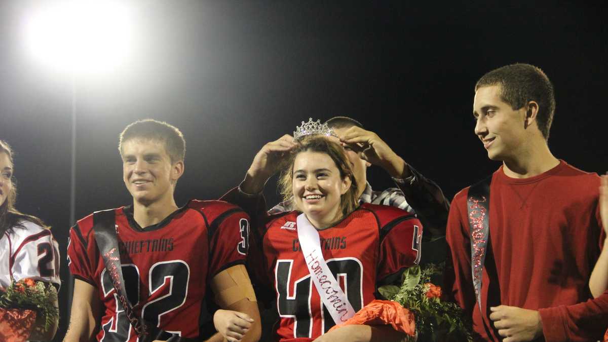 Football Player Crowned Homecoming Queen