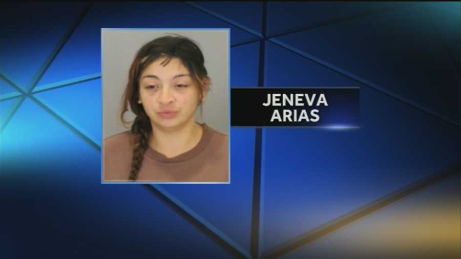 Just days after a Douglas County inmate allegedly burned a medical technician's eyes with liquid, Jeneva Arias is now accused of breaking a corrections officer's hand.