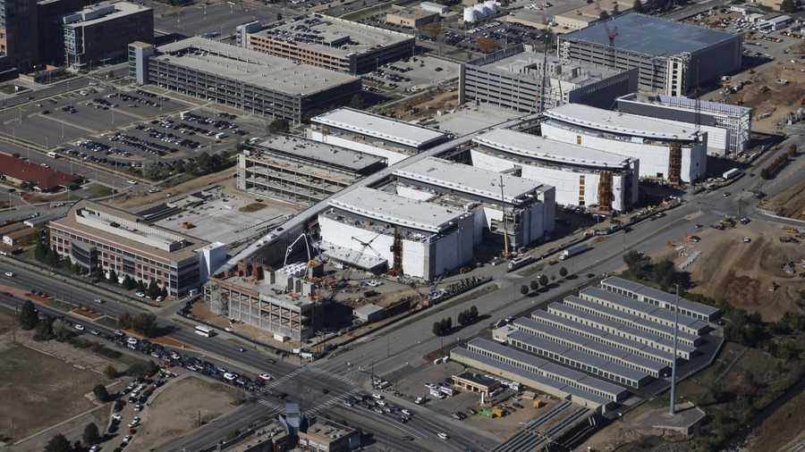 Aerial view of the site of the Denver VA Hospital on Nov. 1, 2014.