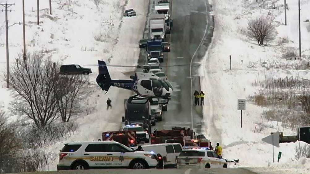 Driver flown to hospital after crash east of Council Bluffs