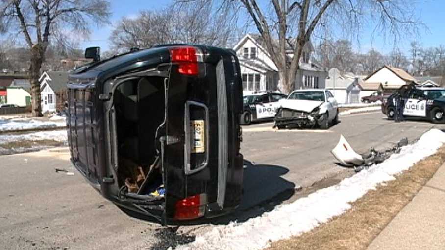 Woman stunned after car accident near 44th, Wakeley