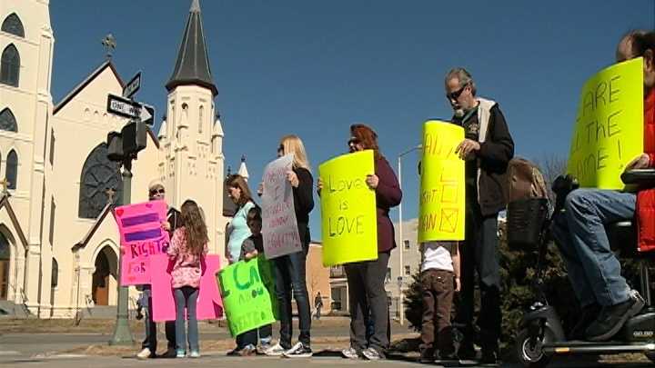 Group Rallies In Support Of Same Sex Marriage For Nebraska 2308