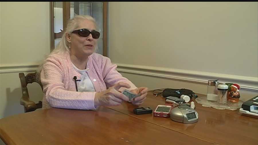 A battery-operated iBill currency reader can fit into most pockets or hang on keychains. It can speak, beep or vibrate the value of U.S. currency within seconds. For women like Cindy White, who has been blind for 20 years, it's making a world of difference.