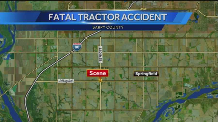 A man was found deceased Sunday night in Springfield after he was run over by a tractor.