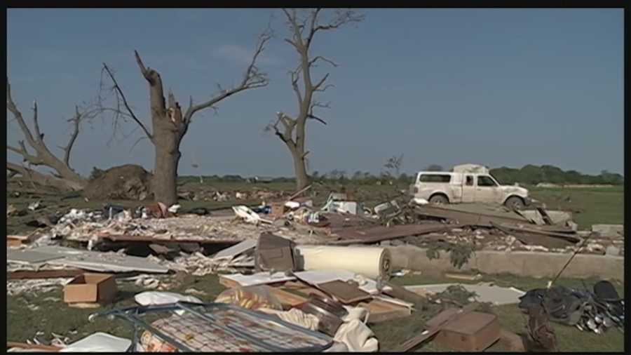 More than a year after twin tornadoes destroyed the community of Pilger, a woman critically injured in the storm thanks those who saved her life.