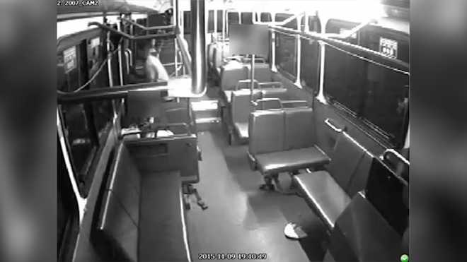 Crime Stoppers: Man assaults bus passenger, kicks way out of bus