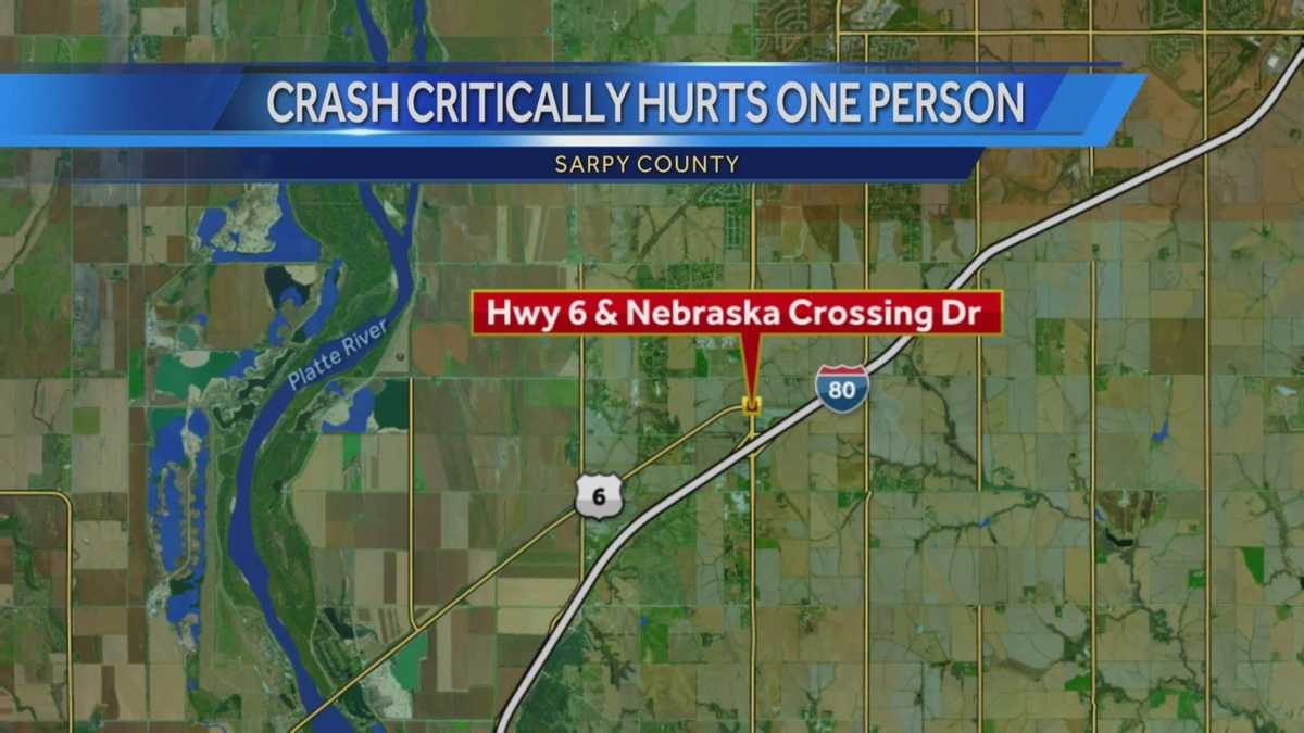 Woman critically injured in crash in Gretna
