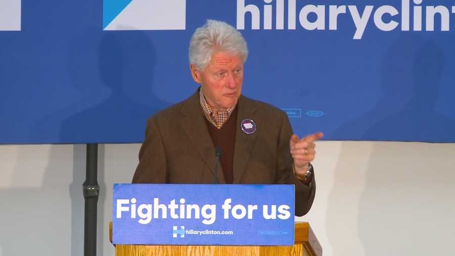 Clinton is campaigning in Sioux City and Marshalltown Friday.