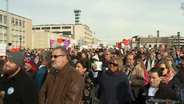 Thousands of people gathered at the state capitol in Lincoln on Saturday to participate in the Nebraska Walk For Life event.