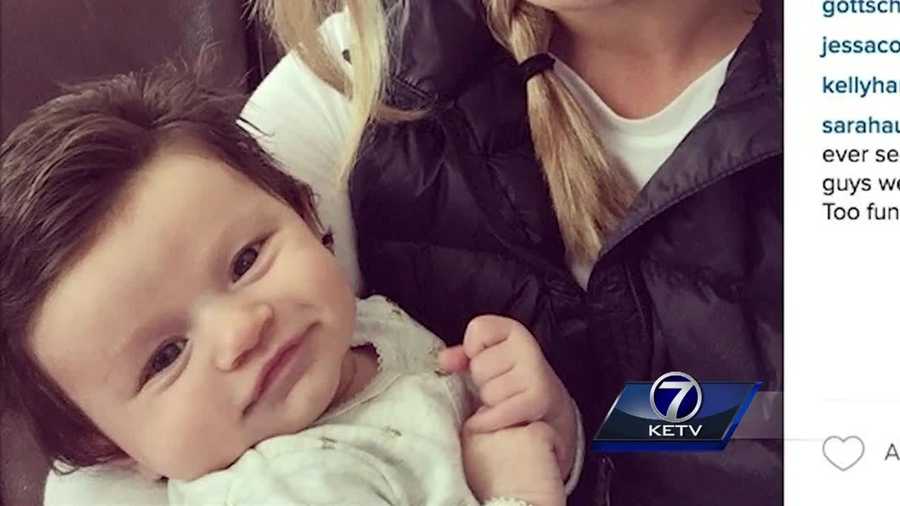 A two-and-a-half-month-old baby who has become an Internet sensation has Nebraska roots.