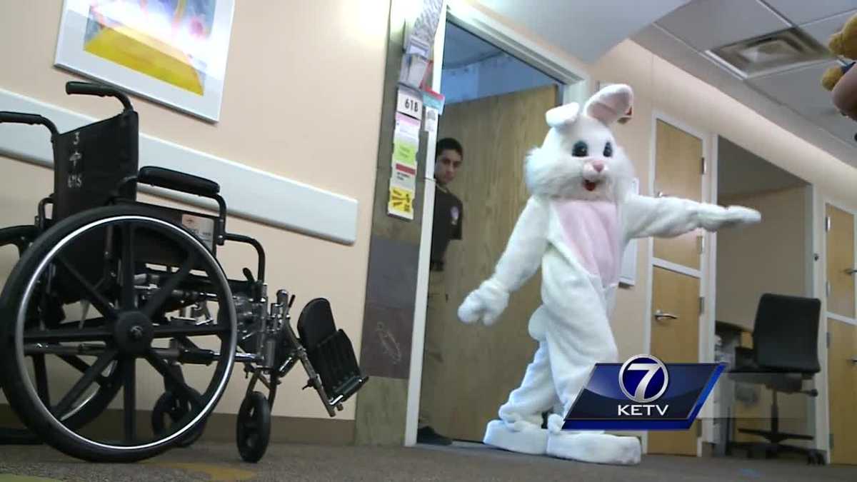 Easter Bunny visits Children's Hospital Saturday