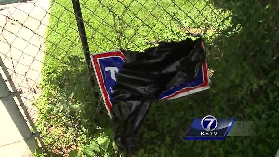 Omaha homeowners say their signs backing Donald Trump, the presumptive GOP presidential nominee, have been stolen.