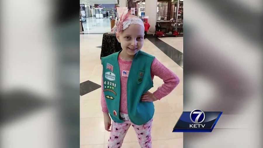 Brain cancer took a 10-year-old Papillion girl's hair, but she is battling back.