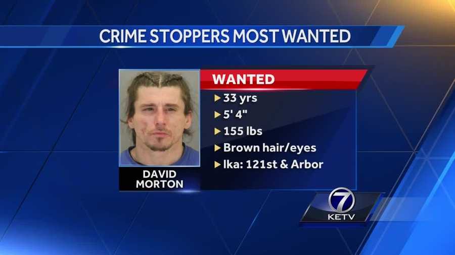 Omaha police are searching for David Morton, 33, who is believed to have threatened to cut a man with a knife.