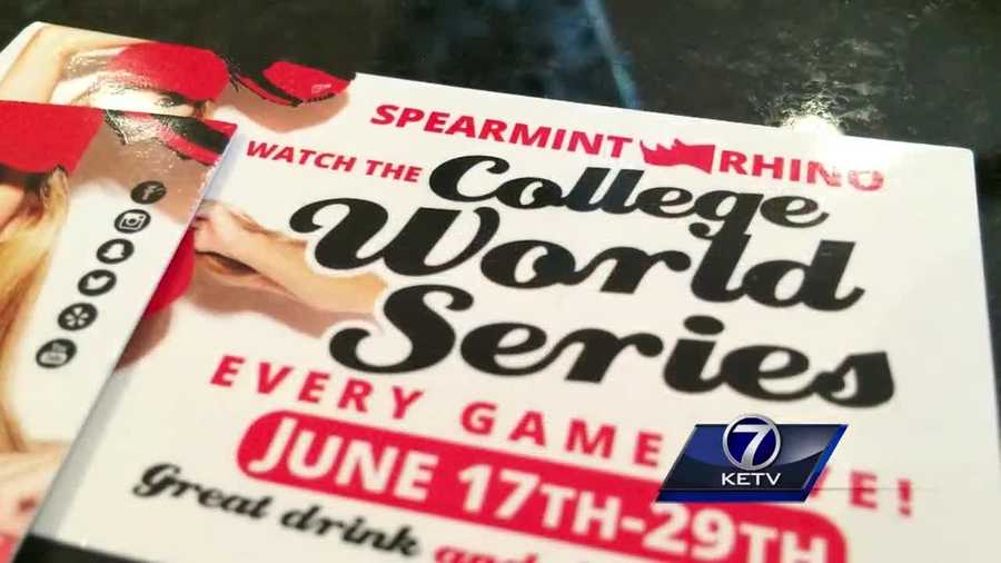 Angry over advertisements, a local mother said inappropriate material was handed out to College World Series fans right outside of TD Ameritrade Park.