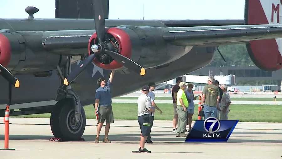 Hundreds of people headed to Eppley Airfield this weekend to catch a glimpse of history as the National Wings of Freedom Tour flew through.