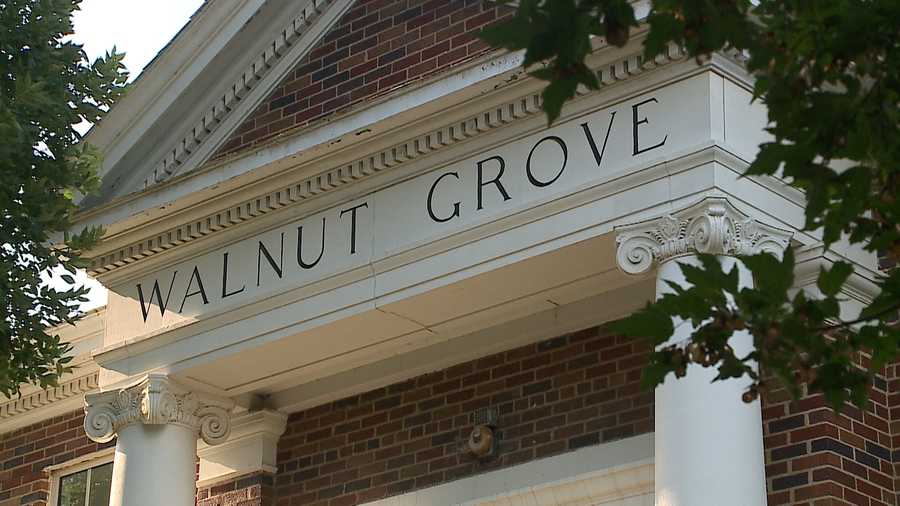 The Walnut Grove Elementary School building has been vacant for two years and neighbors recently helped clean it up.