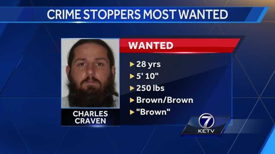Omaha police are still searching for Charles Craven, 28, who escaped from prison two months before his parole date.