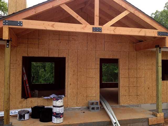 Images Lake Fort Smith Cabins Being Built