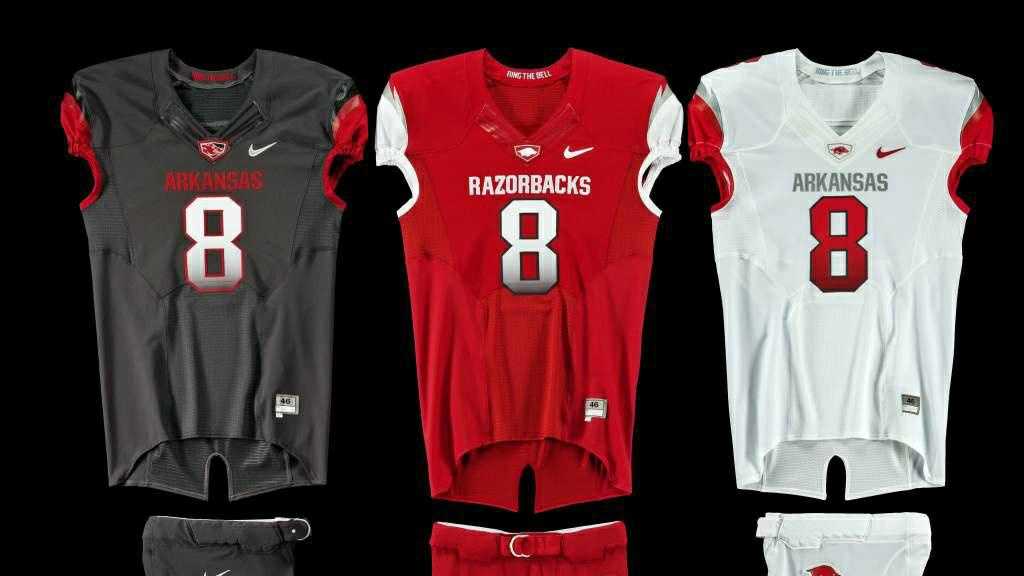 IMAGES New Arkansas Razorbacks uniforms