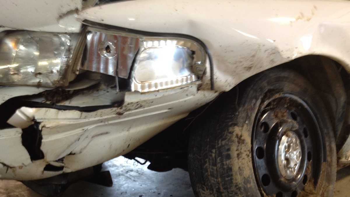 Images Pocola police officer car accident