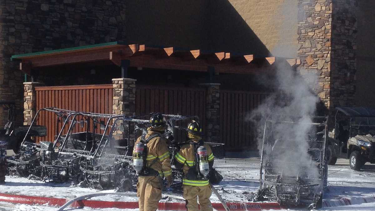 Images: ATV Fire at Cabela's