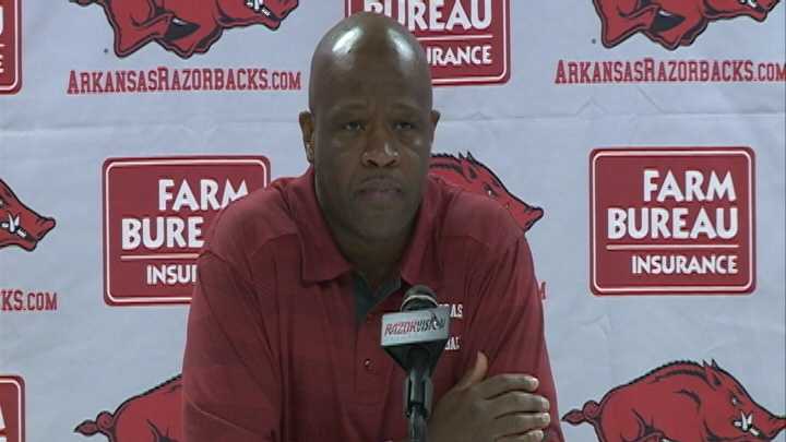 University of Arkansas men's basketball head coach Mike Anderson