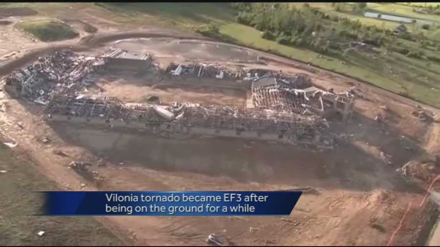 Sunday's tornado tore through Vilonia and Mayflower, but it wasn't a quick storm.