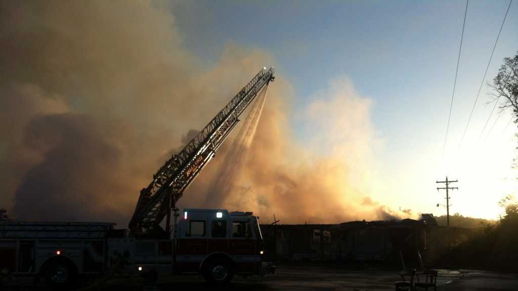 PHOTOS Massive lumber yard fire in Bella Vista