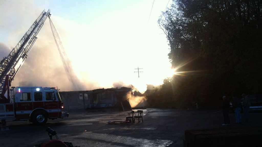 PHOTOS Massive lumber yard fire in Bella Vista