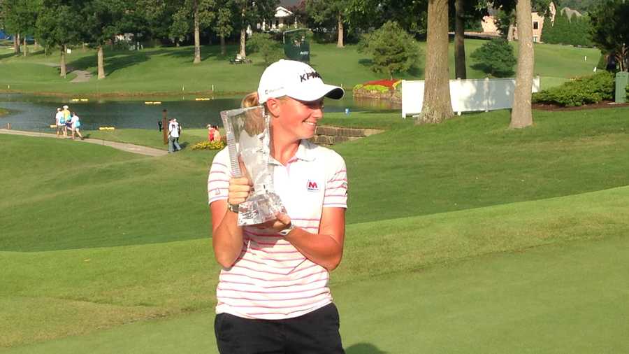 stacy lewis winning the 20-14 nw arkansas championship