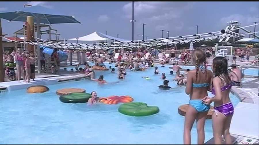 Saturday was the hottest day so far this year for many. Some beat the heat by heading to the swimming pool.